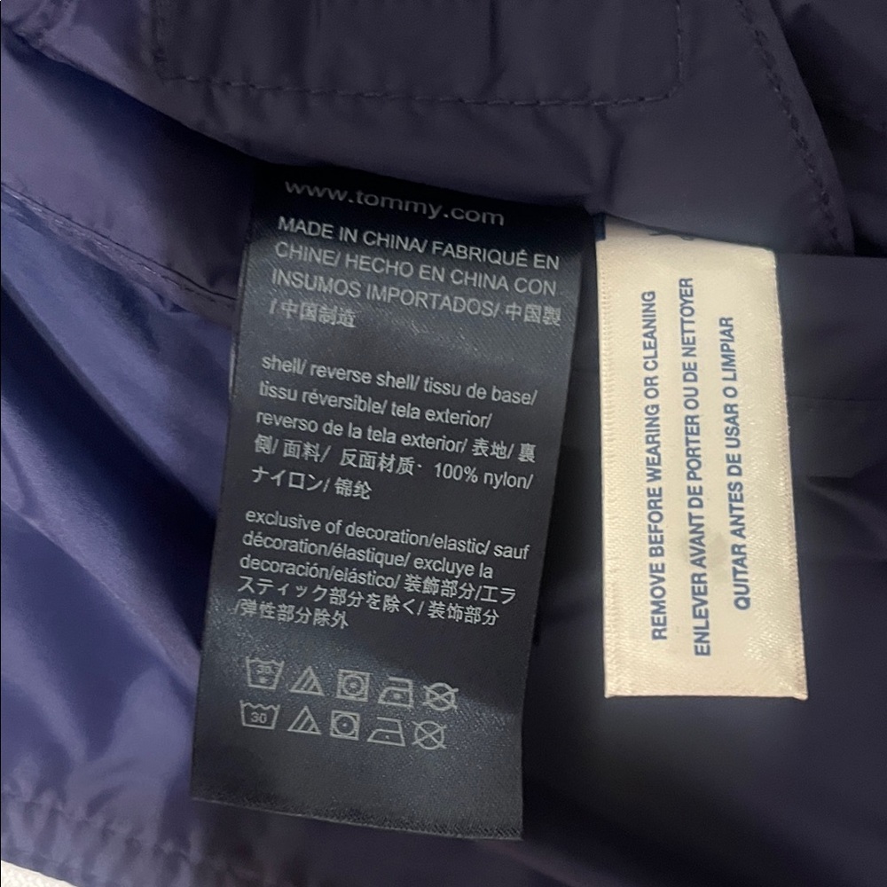 Tommy Hilfiger Red & Blue Colorblock Windbreaker - Picture 3 of 8